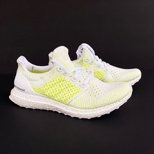 Adidas UltraBoost running shoes Solar Yellow Sz 8